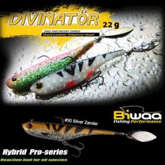 Shad Biwaa Divinator Junior 14cm/22g, culoare Silver Zander