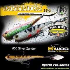 Shad Biwaa Divinator Medium 18cm/35g, culoare Silver Zander