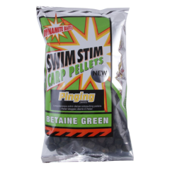 Pelete Dynamite Baits Swim Stim Amino Green Pinging Pellets 13mm 900g