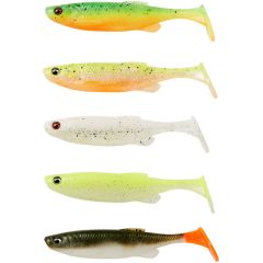 Set shad-uri Savage Gear Fat Minnow T-Tail 10.5cm/11g, culoare Dark Water Mix