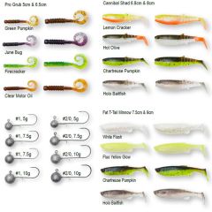 Set shad-uri Savage Gear Perch Academy Kit, culoare Mixed Colors