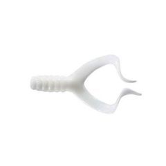 Grub Mister Twister Double Tail 10cm, culoare White