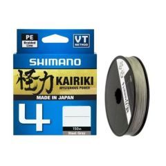 Fir textil Shimano Kairiki 4 PE Braid Steel Grey 0.28mm/26kg/150m