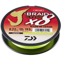 Fir textil Daiwa J-Braid Grand X8 Chartreuse 0.16mm/10kg/270m