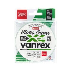 Fir textil Lucky John Vanrex Micro Game 4X Braid Fluo Green 0.06mm/2kg/125m