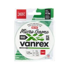 Fir textil Lucky John Vanrex Micro Game 4X Braid Fluo Green 0.17mm/7.30kg/125m