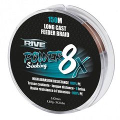 Fir textil Rive Power 8X Brown 0.10mm/150m