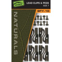 Clipsuri plumb pierdut Fox Edges Naturals Lead Clips and Pegs Nr.7