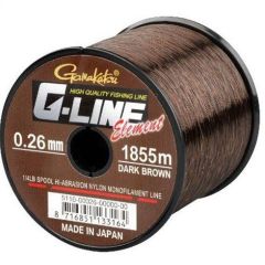 Fir monofilament G-Line Element Dark Brown 0,28mm/5kg/1490m