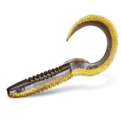 Grub Delphin TwistaX Eeltail UVs 15cm, culoare MudGold