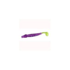 Grub Slider Little Finesse 7cm, culoare Junebug Chartreuse Tail