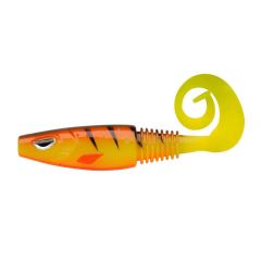 Shad Berkley Sick Curl 12cm, culoare Hot Yellow Perch