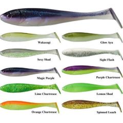 Shad Illex Magic Slim 6.5cm, culoare Purple Chartreuse