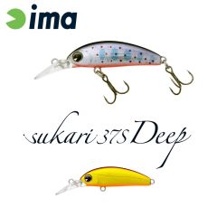 Vobler Ima Sukari 37S Deep 3.7cm/3g, culoare Akagane