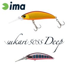 Vobler Ima Sukari 50SS Deep 5cm/5g, culoare Amago