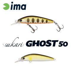 Vobler Ima Sukari Ghost 50 5cm/3.2g, culoare Pearl Ayu