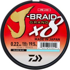 Fir textil Daiwa J-Braid Grand X8 Blue 0.06mm/5kg/135m