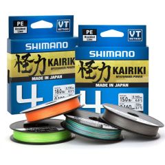 Fir textil Shimano Kairiki 4 PE Braid Mantis Green 0.06mm/4.4kg/150m