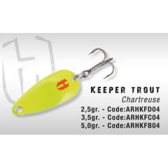 Lingura oscilanta Colmic Herakles Keeper Trout 2.5gr Chartreuse