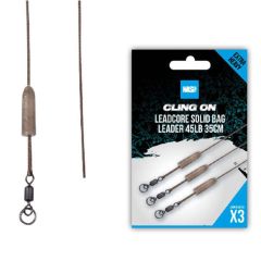 Kit monturi leadcore Nash Ready Tied Leadcore, 45lb, 35cm