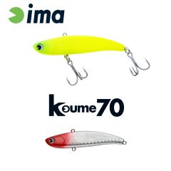 Vobler Ima Koume Vibration 7cm/13g, culoare Red Head