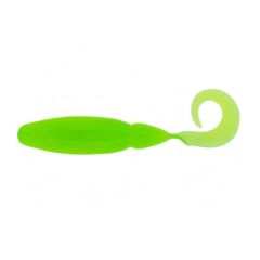 Shad Biwaa Tailgunr Curly 6.3cm, culoare Limetreuse