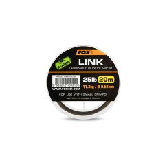 Fir monofilament Fox Edges Link Mono Trans Khaki 0.64mm/15.8kg/20m