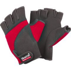 Manusi Dragon 5-Finger Cut Neoprene Gloves, Red/Black