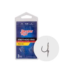 Carlige legate Benzar Method Rig Barbless Nr.12