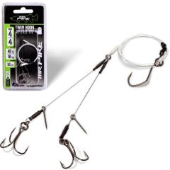 Montura Quantum Mr.Pike Ghost Traces Twin Hook-Release Rig White Nr.2