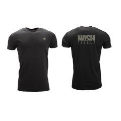 Tricou maneca scurta Nash Tackle T-Shirt Black, marimea M