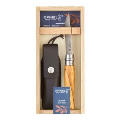 Set cutit + toc Opinel Olive Wood Knife No.8 and Sheath