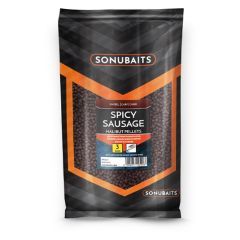 Pelete Sonubaits Spicy Sausage Halibut Pellets 6mm, 900g
