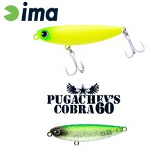 Vobler Ima Pugachevs Cobra 6cm/6g, culoare Lime Star Clear