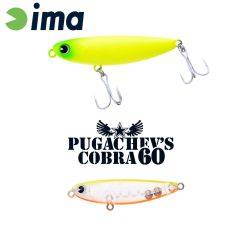 Vobler Ima Pugachevs Cobra 6cm/6g, culoare Chart Back Pearl Clear