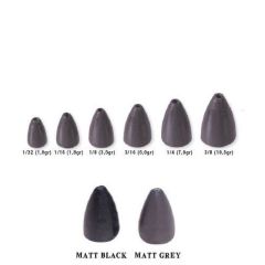 Plumbi Colmic Herakles Texas Bullet Matt Grey 3.5g