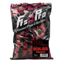 Boilies Fish Pro Carp Capsuni 20mm, 1kg