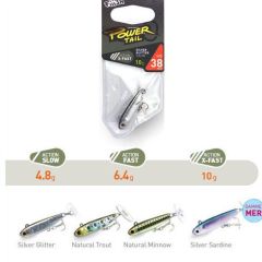 Fiiish Power Tail Fast 3.8cm/6.4g, culoare Natural Minnow