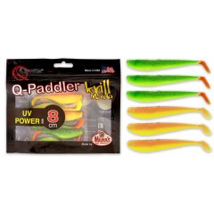 Set shad-uri Mann's Q-Paddler 8cm, culoare Hot Shad/Desert Sunset