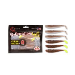 Set shad-uri Mann's Q-Paddler 8cm, culoare Wakasagi/Brown Shiner