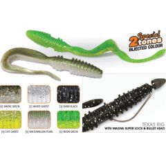 Grub Rapture Mad Worm 4'' - Chartreuse Ghost