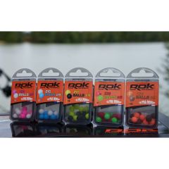 Momeala flotanta Rok Fishing Zig Ball 9mm, Alb/Roz