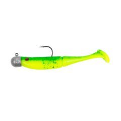 Set shad-uri Zebco Demonic Power Shad 7.5cm, culoare Fluoro