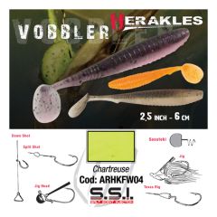 Shad Herakles Vobbler 6cm, culoare Chartreuse