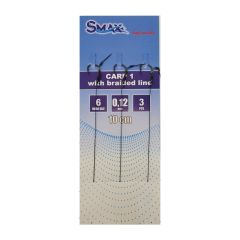 Carlige legate Smax Carp 1 Braided Line Nr.8