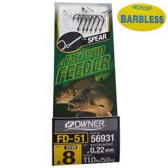 Carlige legate Owner Feeder 56931 FD-51 Spear Bl Nr12/0.20mm