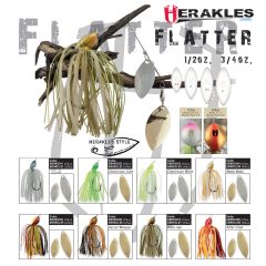 Spinnerbait Herakles Flatter 14g, culoare Silver