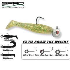 Jig Spro micro bila cu carlig Gamakatsu nr.2, 3gr, plic 4