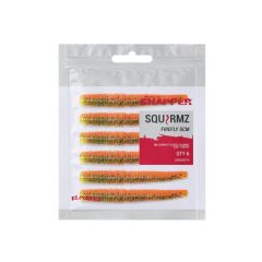 Worm Korum Snapper Floatex Squirmz 7.5cm, culoare Firefly