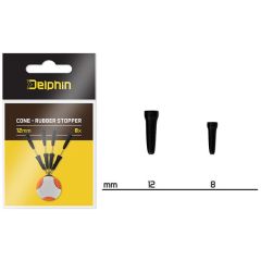 Stoppere Delphin Cone Rubber Stopper, 12mm